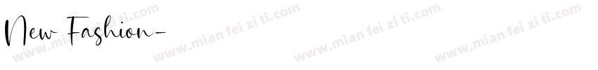 New Fashion字体转换